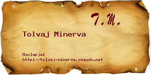 Tolvaj Minerva névjegykártya